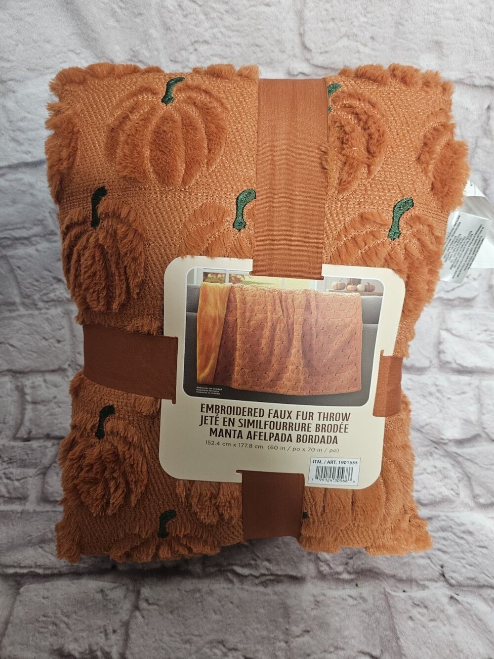 Viral Costco Halloween Blanket Orange Pumpkins